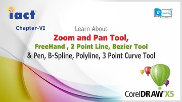 Corel Draw X5 Online Tutorials || Zoom and Pan Tool, Bezier Tool & Pen , Curve Tool || Chapter 06