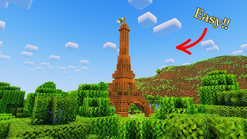 Minecraft ⚒️:: How to Build the Eiffel Tower in Minecraft 🗼 | Easy Tutorial