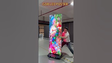 GOB led poster, could be larger or smaller,  easily movable. it
