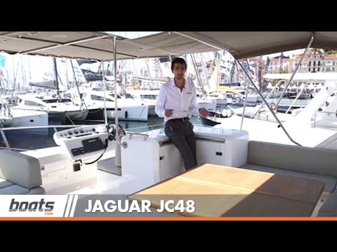 Jaguar JC48 powercat: first look aboard