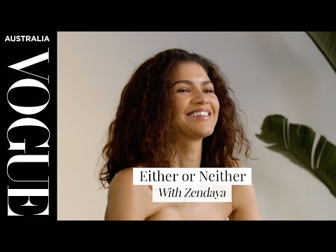 Zendaya plays 'Either or Neither' with Vogue Australia