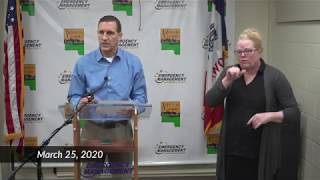 Johnson County Emergency Management update on COVID-19 - March 25, 2020