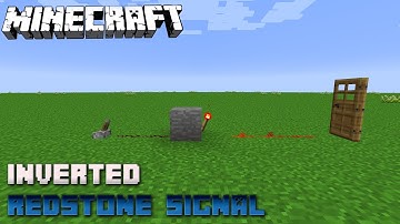 Inverted Redstone Signal 💎Minecraft Redstone Tutorial 💎 English