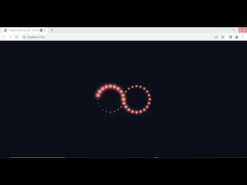 HTML and CSS animated Infinity loader