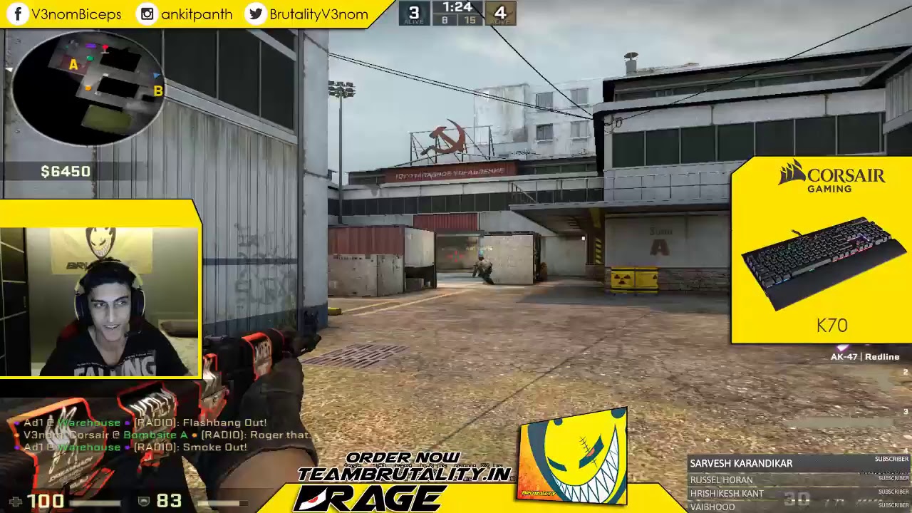 csgo console V3nom streaming some casual CSGO - Live Stream #41!