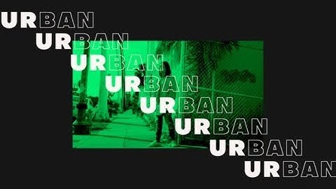 Apple Motion Template: Urban Opener + Free Font Download