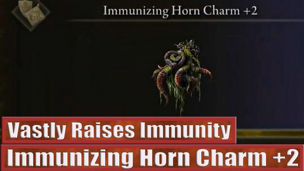 How To Get Immunizing Horn Charm +2 Talisman (Vastly Raises Immunity