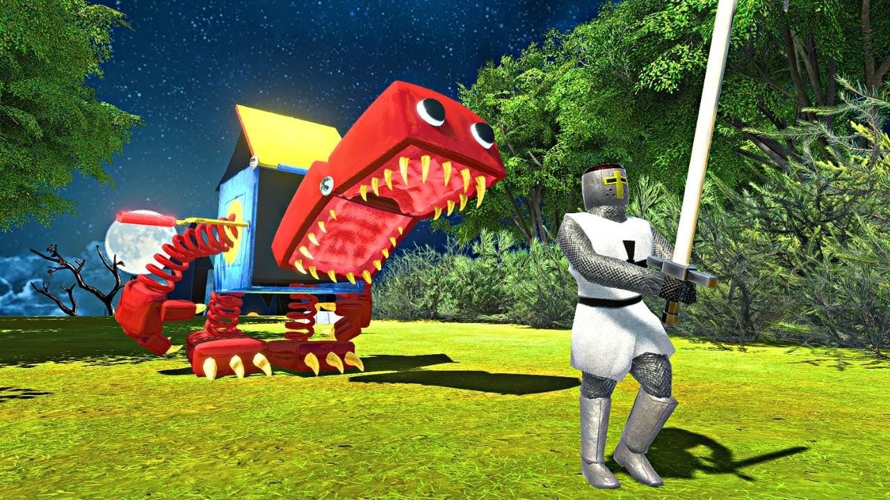 Run Away from Boxy Boo | Dangerous Forest - Animal Revolt Battle Simulator