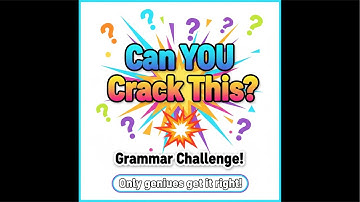 “Only 1% Get This Grammar Puzzle Right! 🤯🔥 | English Brain Test”