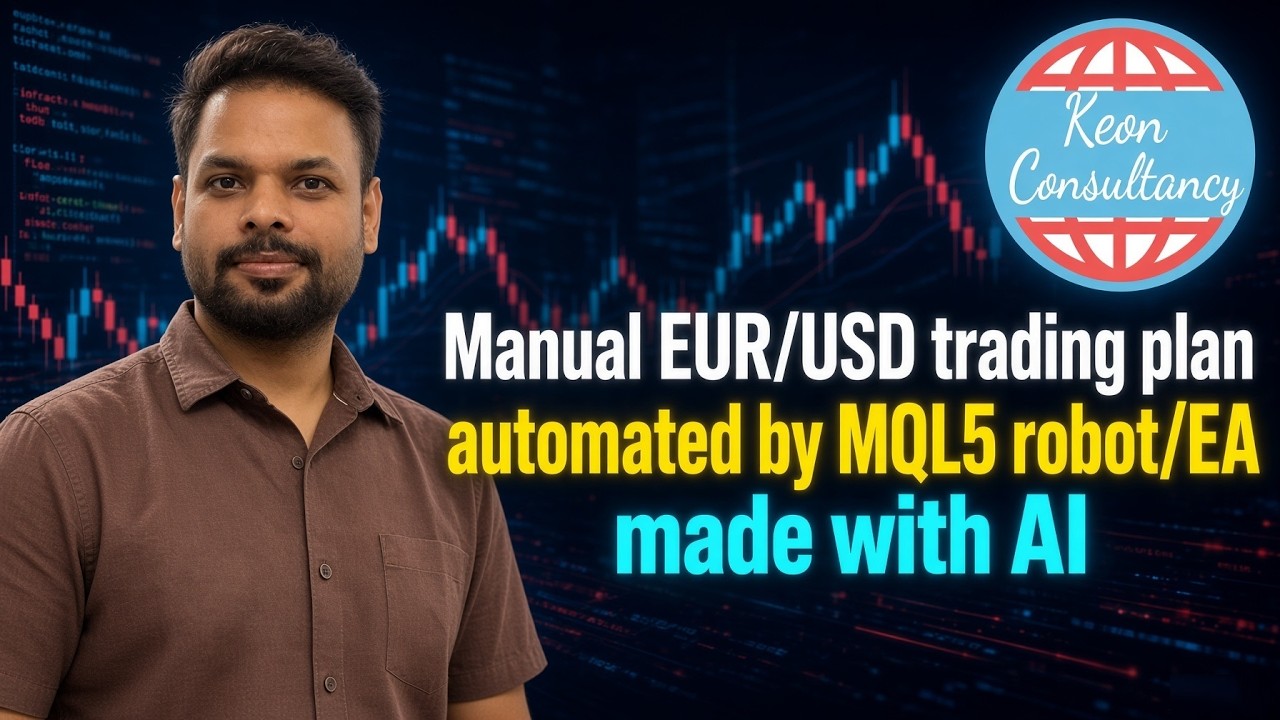 Manual EUR/USD trading plan automated by MQL5 robot/EA made with AI