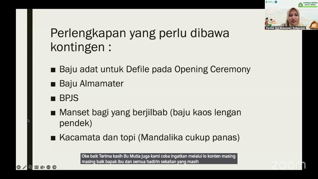 Rapat Technical Meeting NHPEO