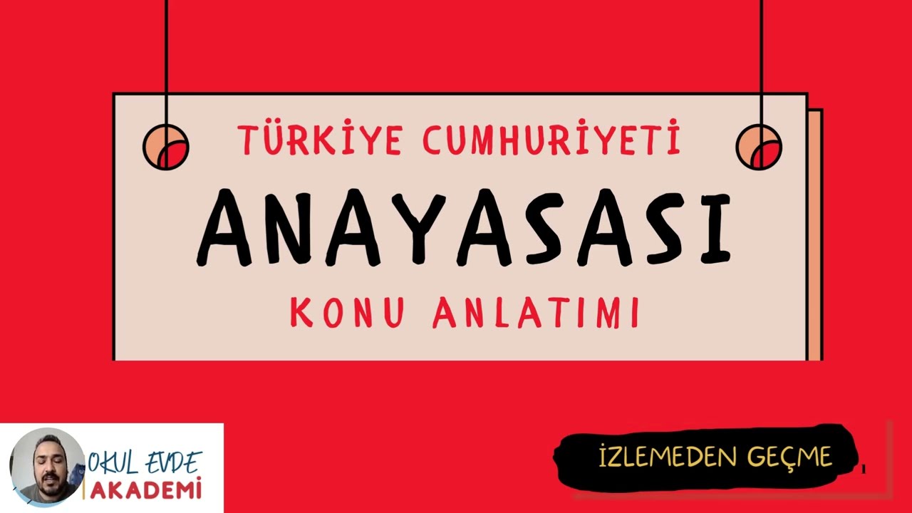 ANAYASA Konu Anlatımı #17 (AGS-EKYS)  YARGI- Yargıtay/Danıştay/Anayasa Mahkemesi