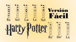 COMO TOCAR La Canción de HARRY POTTER en Flauta Dulce 🧙♂️ VERSIÓN FÁCIL 🔮 Tutorial   Notas