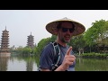 Guilin pagodas yao mountain reed flute cave china