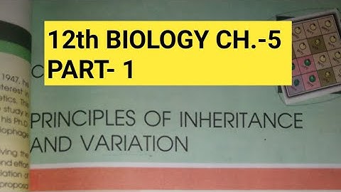 Class 12 biology chapter 5,part 1||Mendels law of inheritance||Study with farru
