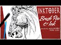 Sketching Tips For Using a Brush Pen  INKTOBER