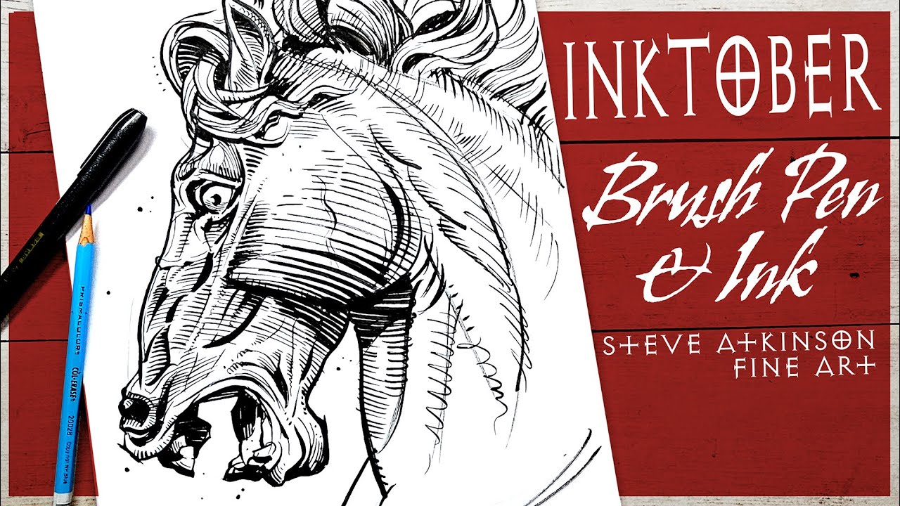 Sketching Tips For Using a Brush Pen  INKTOBER