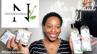 Nyce Naturals haul| Black owned natural skin and body care 💕 #blackowned