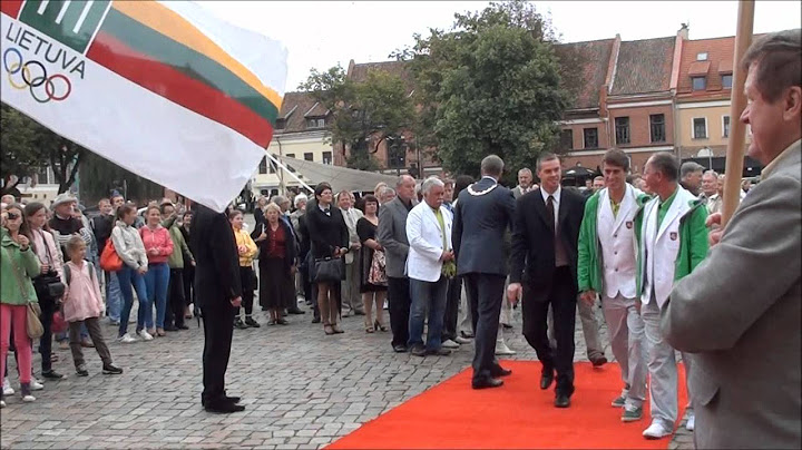 Olimpiečių pagerbimo ceremonija Kaune po Londono olimpinių žaidynių