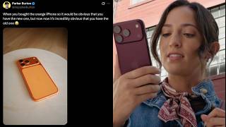 When You Bought The Orange iPhone To Flex… 😂