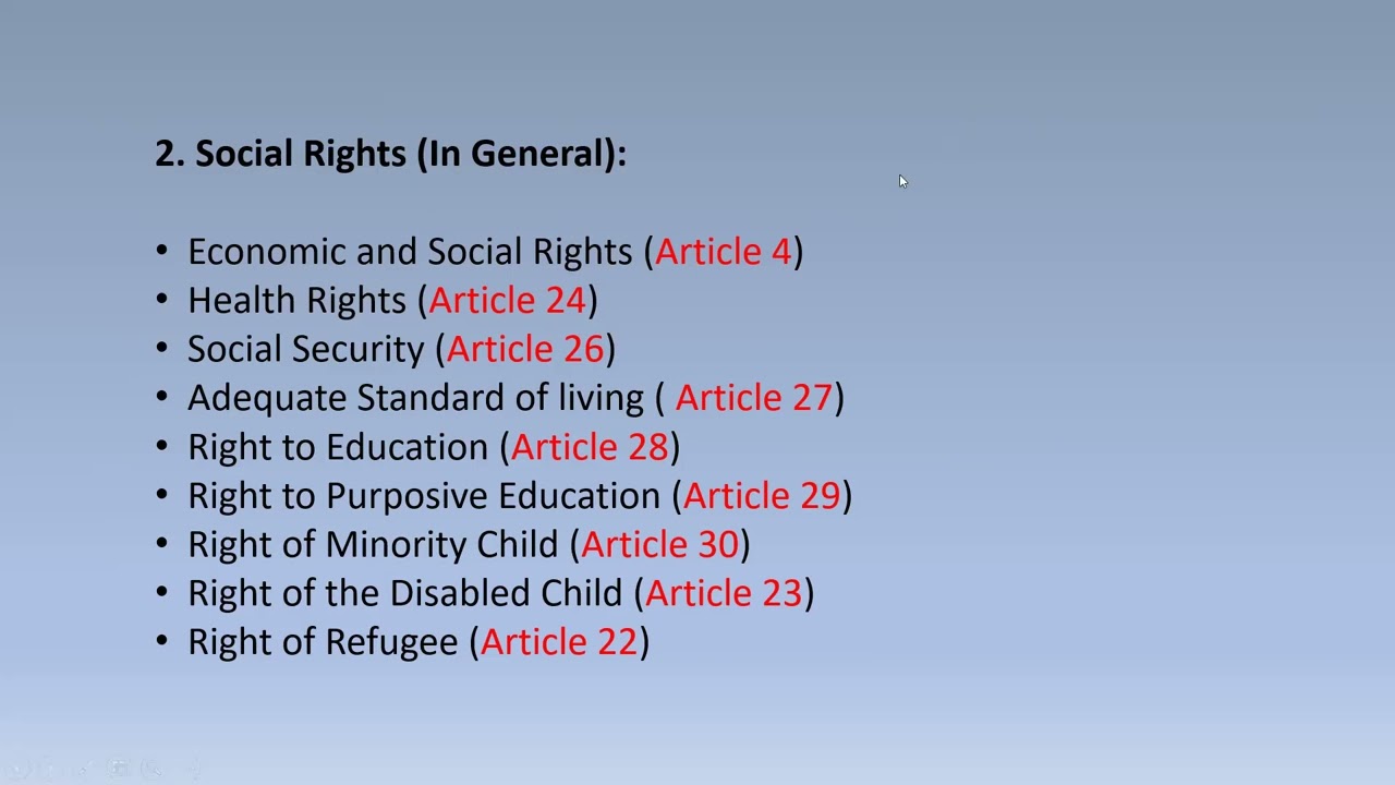 Children's Rights Under International Law