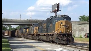 CSX SD70MAC Leading CSX T736 Middleton Coal Train in Augusta, GA