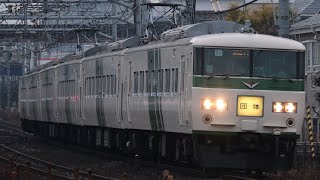 185系団体臨時列車　珍しく東海区間を走行する団臨！