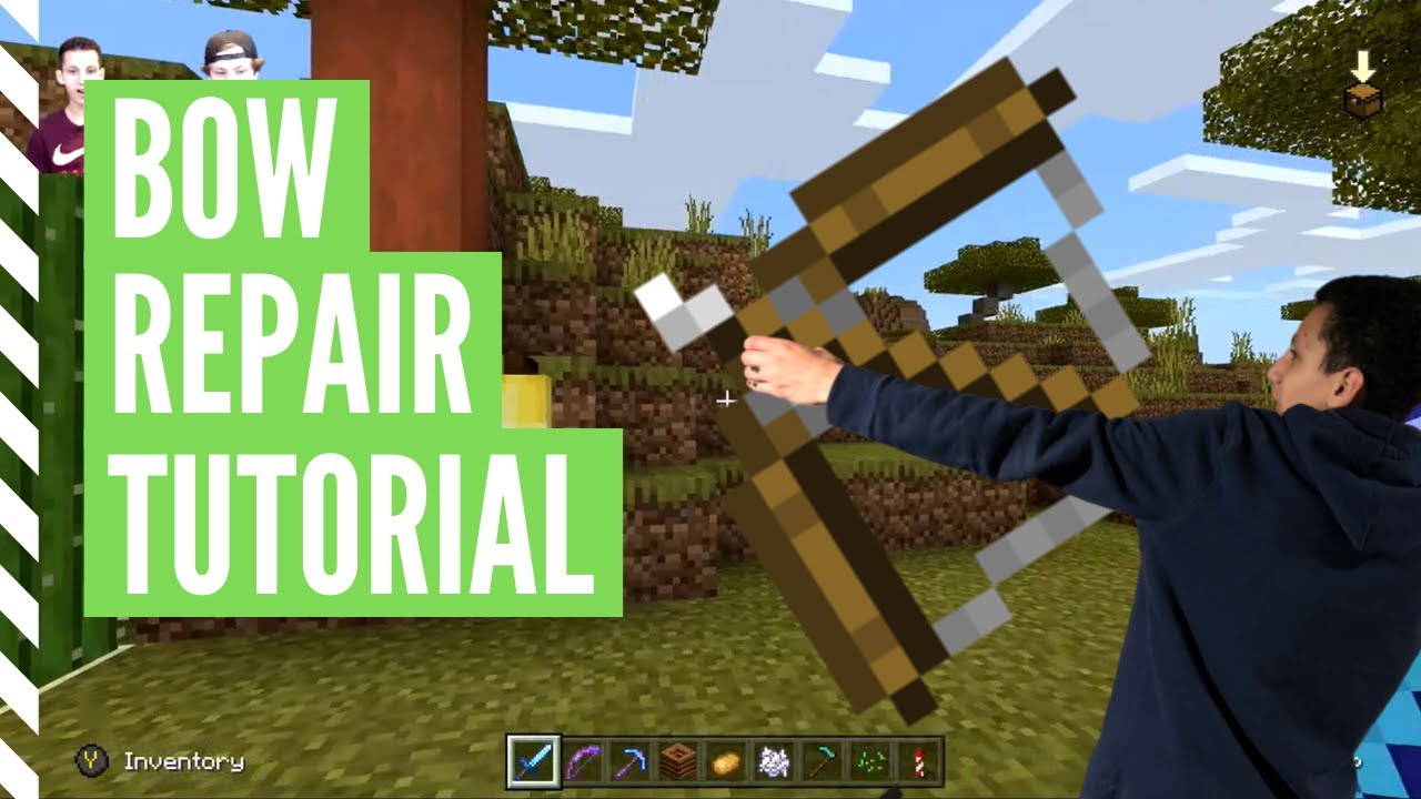 How To REPAIR A BOW in Minecraft - YouTube