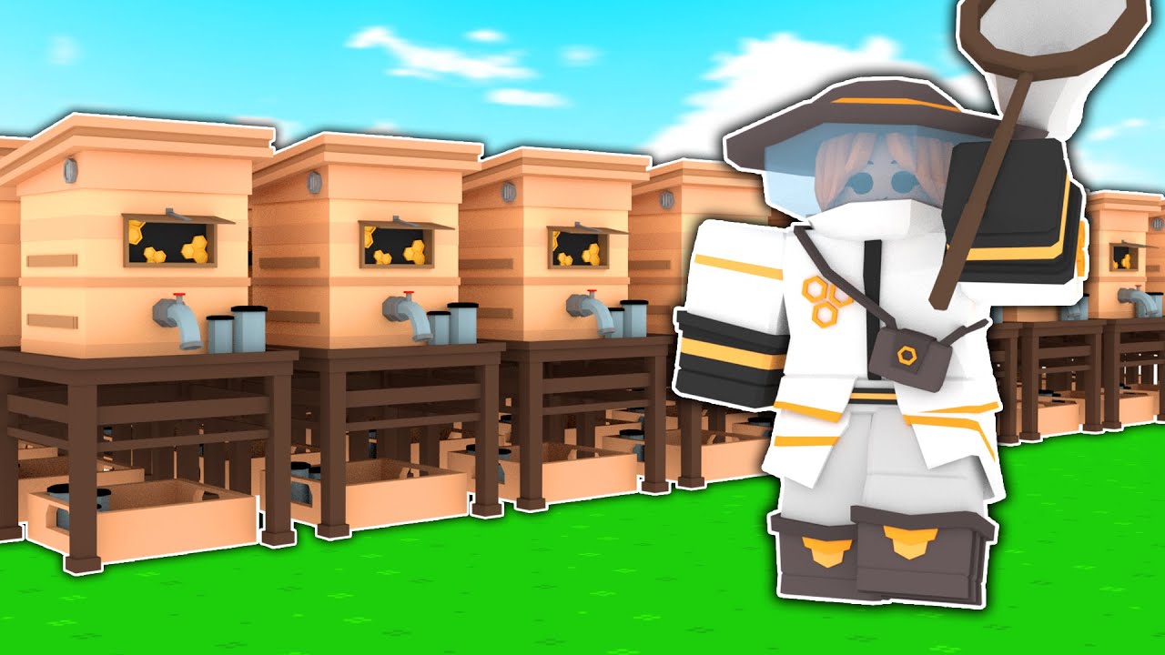 Biggest bee farm in Roblox bedwars? (Not me in the picture