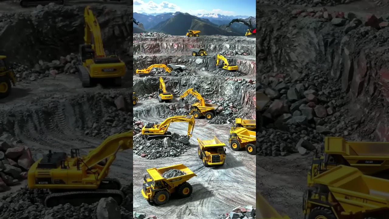 Крошечные Титаны: Эпическая работа на миниатюрной строительной площадке! 🏗️