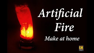 Artificial Fire🔥Artificial Flame Stage Effect Light DIY How to make at Home Decoration and Festival