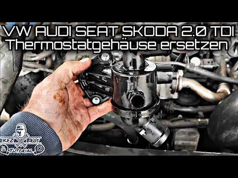 VW AUDI SEAT SKODA | Changing the 2.0 TDI CFHC thermostat housing |