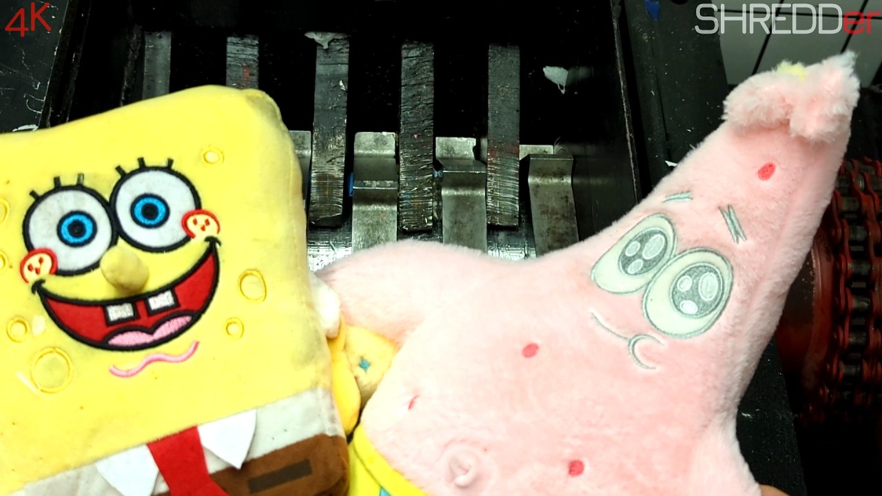 SpongeBob vs. Industrial Shredder: Ultimate Material Breakdown Challenge!