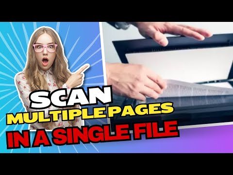 Scan Multiple Pages into A Single PDF File | Canon Printer