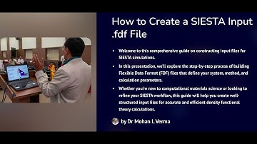 Siesta  FDF file formation   How to ?