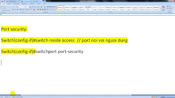 cisco switch port security