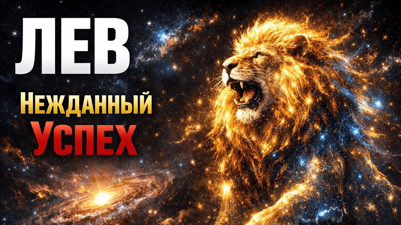 ЛЕВ: ВНЕЗАПНЫЕ ХОРОШИЕ НОВОСТИ! Тебя ждёт УСПЕХ! Гороскоп