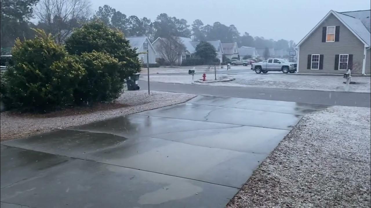 Snow in Wilmington NC 2022 YouTube