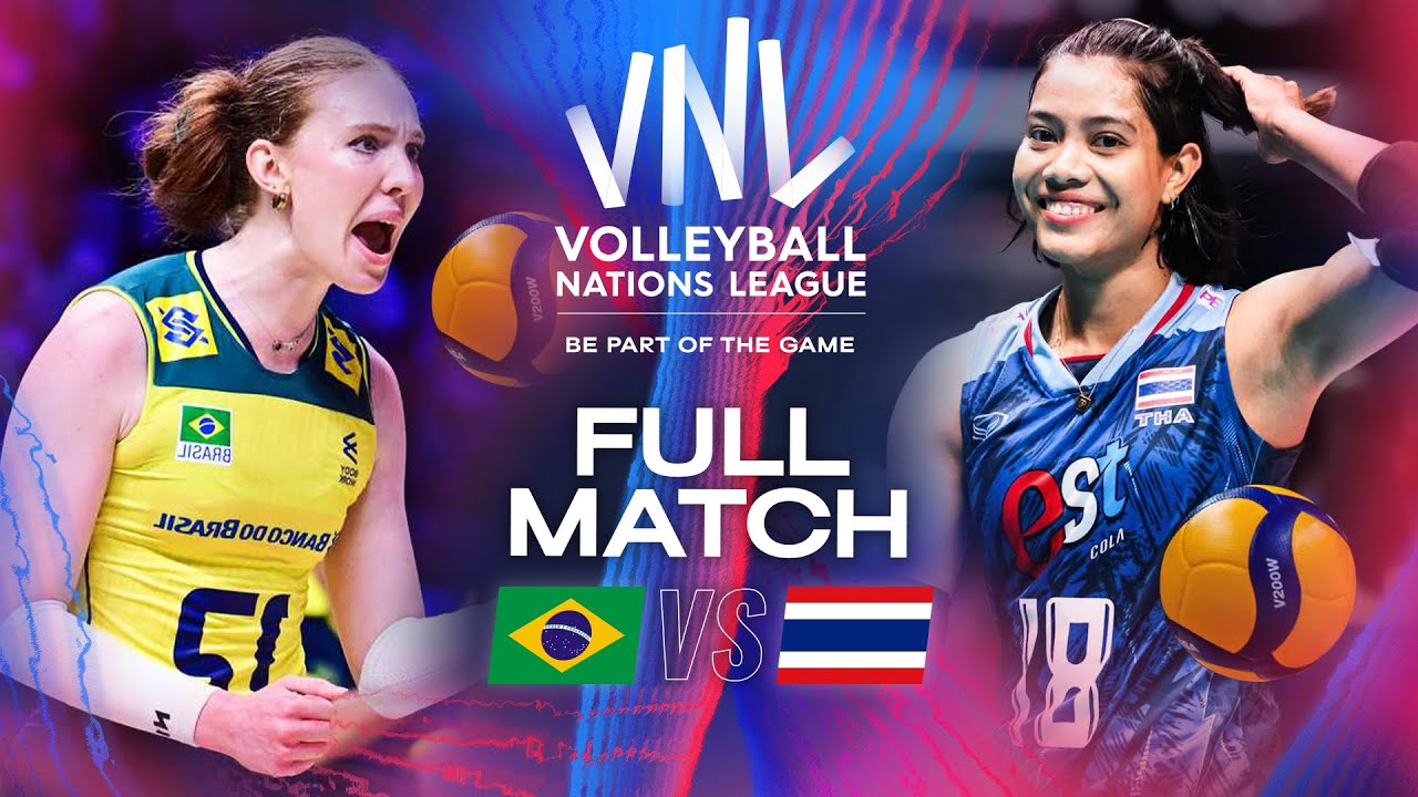 Can Thailand Beat Brazil? 😳🏐 - Brazil vs. Thailand | VNL 2024 - Full Match