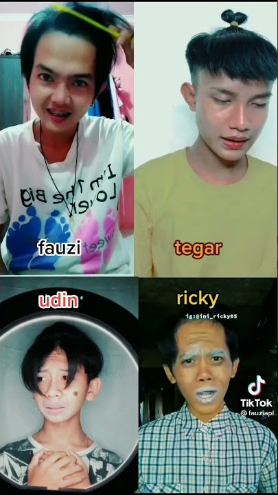 TIKTOK ,TEGAR ,FAUZI, UDIN, DAN RICKY ,(JELEK JADI GANTENG)😎