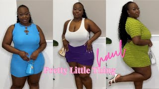huge spring pretty little thing try-on haul | thick/curvy girl friendly