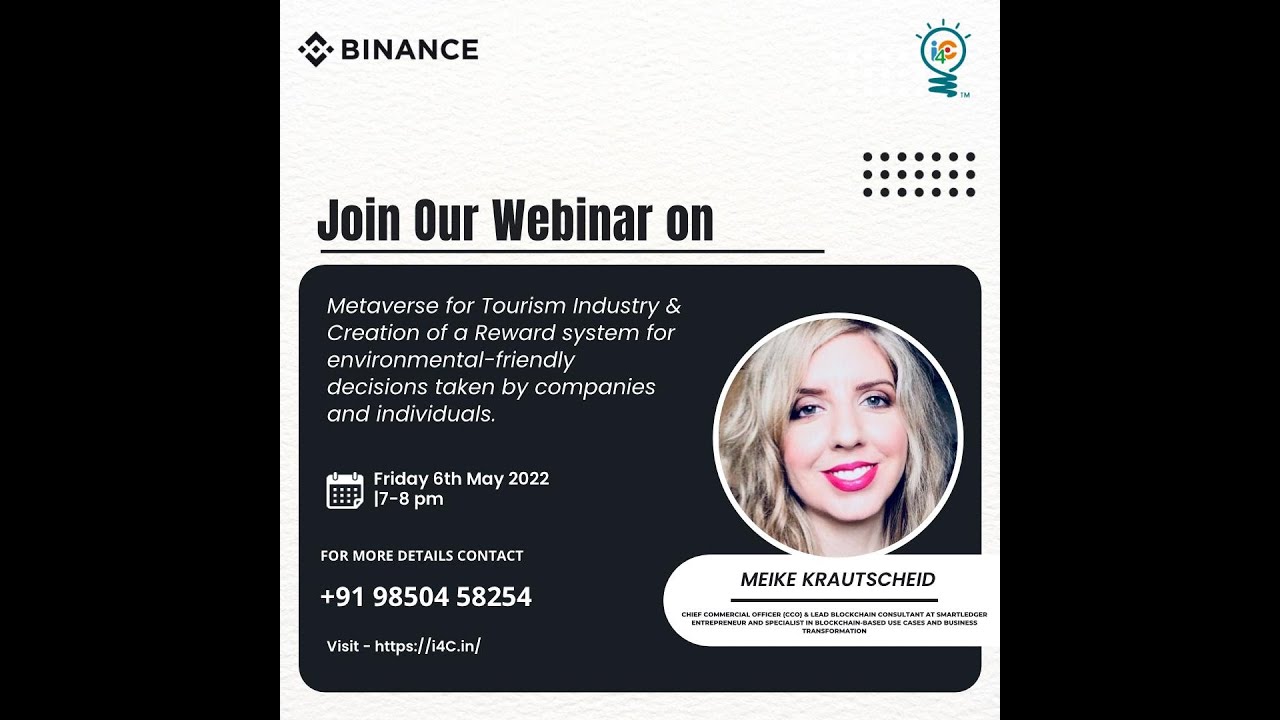 Binance Ideathon Webinar - Metaverse for Tourism Industry