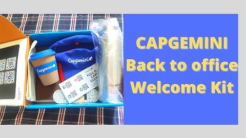 Capgemini welcome kit Unboxing | Back to office