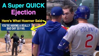 E65-6 - Nico Hoerner Tells Umpire Derek Thomas He's Having a Bad Day, Gets Ejected, Counsell Run Too