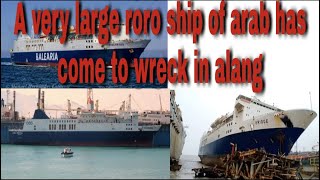 A Very Large Roro Ship Of Arabalang Marketship Breaking Yardalang Kabadi Marketalang