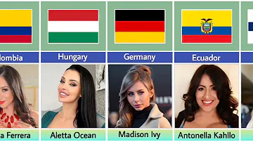 Pornography film actress from different countries
