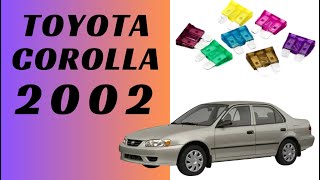 2002 Toyota Corolla Fuse Box Diagram - 4 Locations   Relays