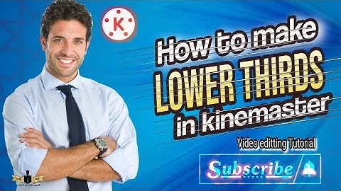 Kinemaster video editing tutorial | How to make animation lower thirds @ReadyRead483