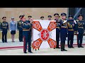 Вручение орденов Суворова и Жукова пяти воинским коллективам
