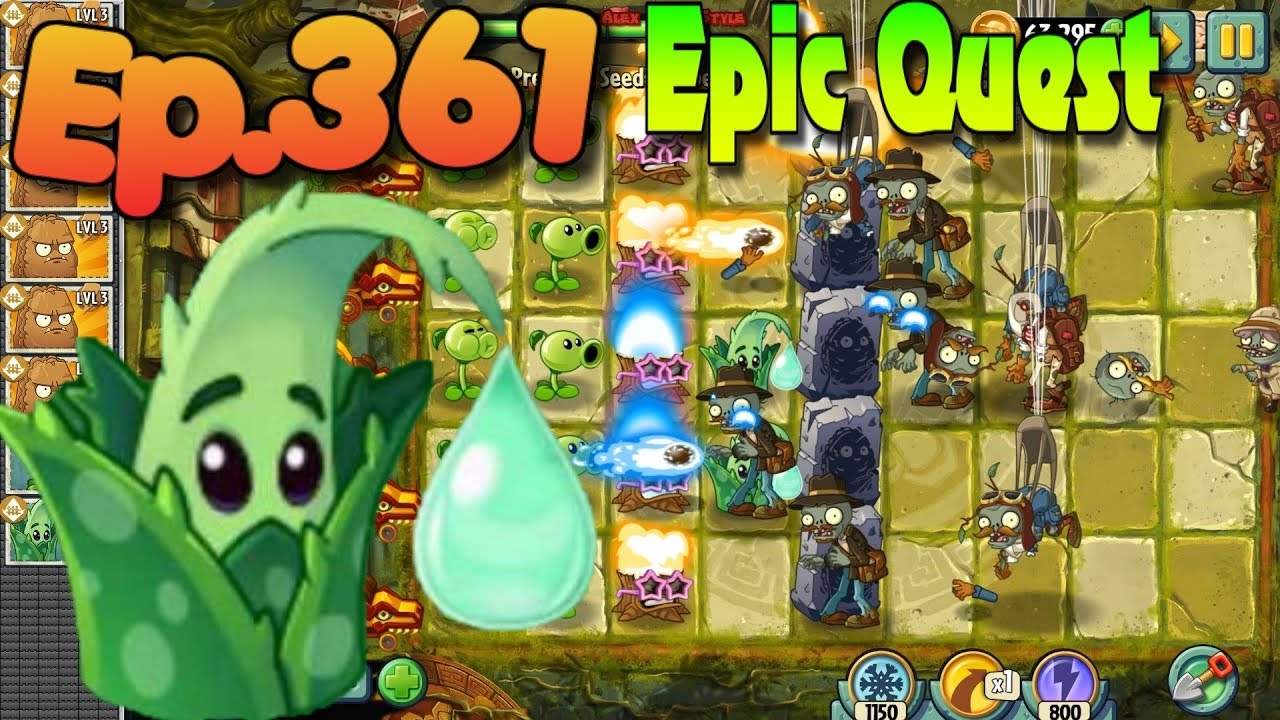 Plants vs. Zombies 2 - ALOE - Epic Quest Premium Seeds (Ep.361) - YouTube